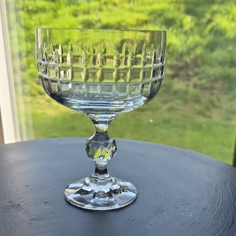 Bohemia CrystalEX "Belfast" pattern champagne coupe glass